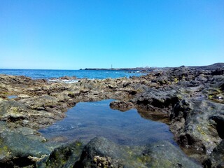 A day of summer in a town called Poris de Abona in Tenerife