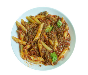 Minestra di lenticchie e pasta