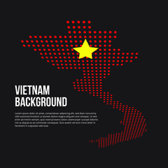 Vietnam map design in dot style. Eps10 vector illustration.