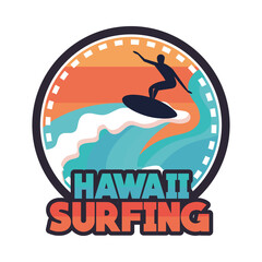 hawaii surfing patch