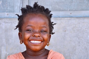 Portrait Of A Cute Little Girl