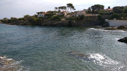 Fototapeta premium beach in south of france near the mediterranean