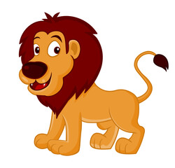 Lion illustration vector isolated