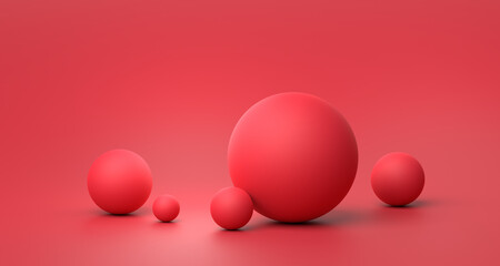 Abstract 3D Render of Spheres