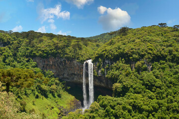 Fototapeta na wymiar Brazil, Rio Grande do Sul, Gramado Canela, Parque do Caracol Cascata Extraordinary Nature Waterfall