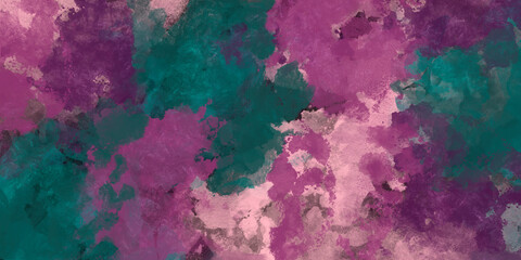 Watercolor grunge abstract background in the form of multi-colored spots drawn with a brush