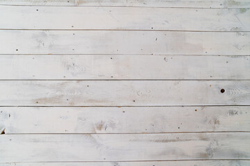 Fototapeta premium background of wooden boards painted white. walls and flooring