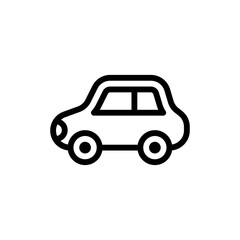 Automobile Vector Outline Icon Style illustration. EPS 10 File