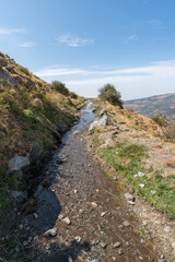 water canal in Sierra Nevada