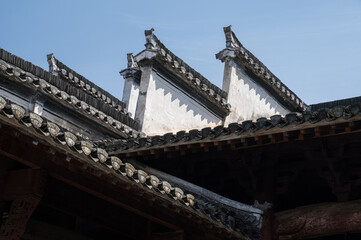Fototapeta na wymiar Chinese Hui style old buildings 