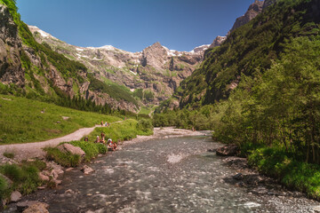 Cirque du fer à cheval, vallée du Giffre, haute Savoie