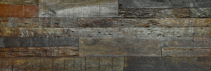 Large background image Is a panoramic image of rough wood background