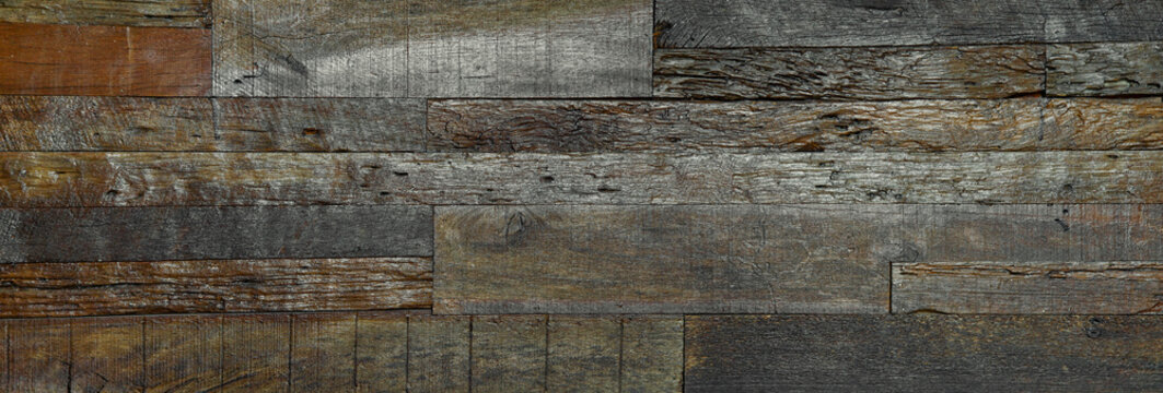 Large background image Is a panoramic image of rough wood background