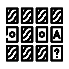 memory training line icon vector. memory training sign. isolated contour symbol black illustration