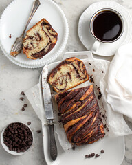 Babka and coffee 