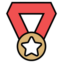 medal icon vector