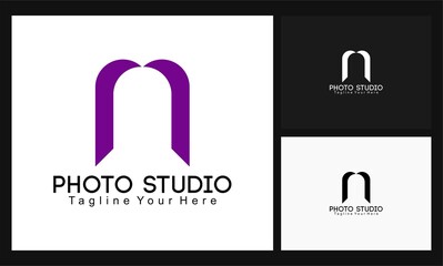 simple concept design photo studio logo