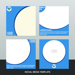 Unique Abstract Slides Modern Social Media Banner Template.This Design Easily Use. Promotional Web For Social Media. Elegant Sell And Discount Promo. Vector Illustration.