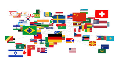 international flags 3d global partner