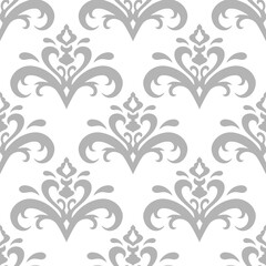Vintage seamless pattern isolated on white. Retro vector stock illustration. EPS 10