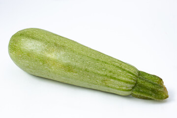 Italian green zucchini, raw and whole