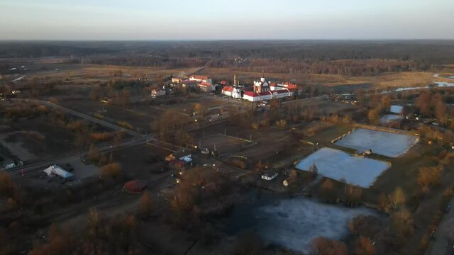 view of the city Suprasl monaster landscape architecture