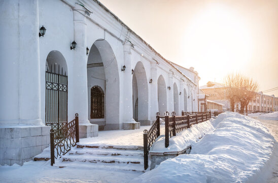 Arches of the Shopping arcade in Murom