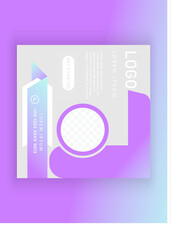 social media design. creative shape and color line.