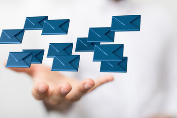 email marketing concept, send e-mail or newsletter.
