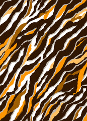 Seamless zebra pattern, camouflage print.