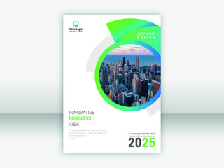 Corporate book cover page design 