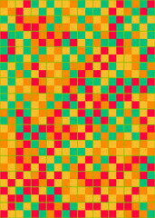 Abstract Geometric Pattern generative computational art illustration