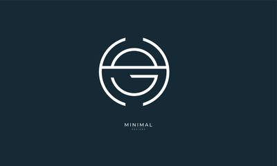 Alphabet letter icon logo HG