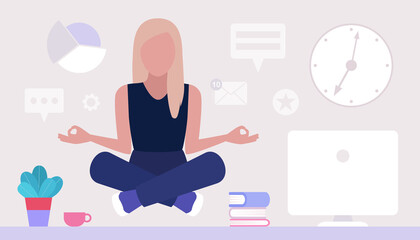 Relax and meditate concept