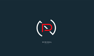 Alphabet letter icon logo NP or PN
