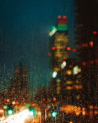 christmas lights in the city