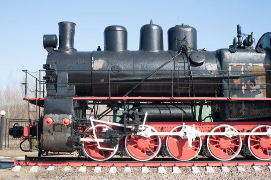 Black locomotive