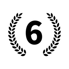 Fototapete ランキング 表彰 月桂樹 モノクロ アイコン イラスト シルエット Tuu Stock