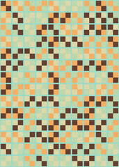 Abstract Geometric Pattern generative computational art illustration