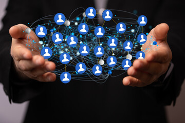 conference team work connection digital concept