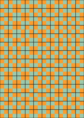 Abstract Geometric Pattern generative computational art illustration