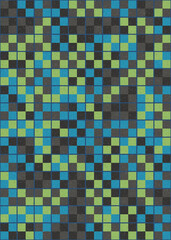 Fototapeta premium Abstract Geometric Pattern generative computational art illustration