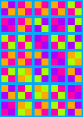 Abstract Geometric Pattern generative computational art illustration