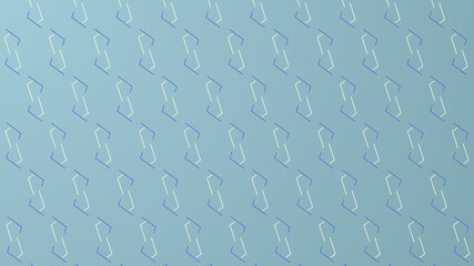 Geometric pattern where lines and shapes intersect with each other to form new patterns on bright blue gradient with copy space. Use background for logo. Simple illustration concept