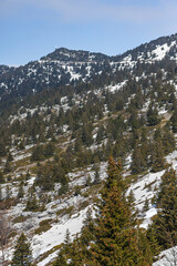 Vue sur le sommet de Moucherotte et son antenne radar, dans le massif du Vercors (Isère, France)