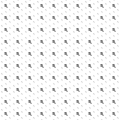 Square seamless background pattern from black zodiac scorpio symbols are different sizes and opacity. The pattern is evenly filled. Vector illustration on white background