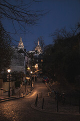 cobble stone streets of montmartre rue de abreuvoir