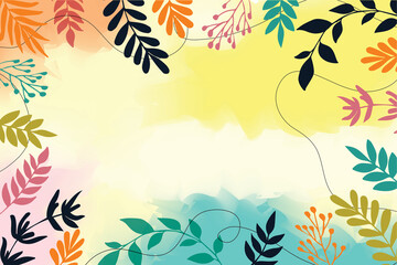 flower background for design. Vector design templates in simple modern style with copy space for text, flowers and leaves - wedding invitation backgrounds and frames, social media stories wallpapers. © donnaya92