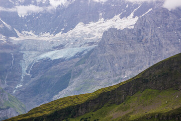 The Grindewald Valley and mountain pastures in Switzerland 