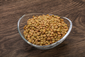 Vegan cuisine - Dry lentil heap